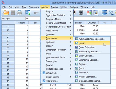 Multiple Regression Analysis using SPSS Statistics .